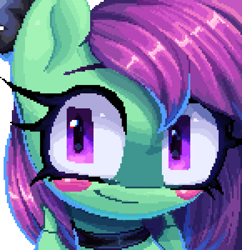 Size: 1933x2000 | Tagged: safe, artist:opal_radiance, derpibooru import, oc, bat pony, pony, pixel art, solo