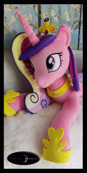 Size: 1280x2542 | Tagged: safe, artist:purplenebulastudios, derpibooru import, princess cadance, pony, irl, photo, plushie, solo