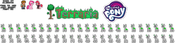 Size: 920x224 | Tagged: safe, artist:alexsc112, derpibooru import, base, free to use, pixel art, sprite, sprite sheet, terraria