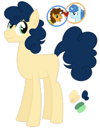 Size: 1298x1646 | Tagged: safe, artist:monochrome-sunsets, derpibooru import, cheese sandwich, party favor, oc, earth pony, magical gay spawn, male, offspring, parent:cheese sandwich, parent:party favor, simple background, stallion, transparent background