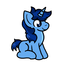 Size: 1000x1000 | Tagged: artist needed, source needed, safe, derpibooru import, oc, oc only, oc:blue thunder, unicorn, colt, cute, foal, male, simple background, solo, transparent background, young