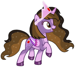 Size: 582x522 | Tagged: safe, artist:noi kincade, derpibooru import, oc, oc only, oc:princess kincade, alicorn, pony, g4, crown, female, jewelry, regalia, simple background, solo, transparent background