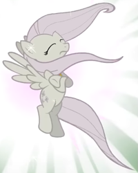 Size: 429x537 | Tagged: safe, derpibooru import, screencap, fluttershy, pegasus, pony, g4, season 2, the return of harmony, cropped, crossed arms, discorded, eyes closed, female, flutterbitch, fluttercruel, mare, solo, spread wings, windswept mane, wings