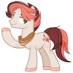 Size: 537x538 | Tagged: safe, artist:otakuchicky1, derpibooru import, oc, oc only, oc:dusty rose, earth pony, pony, base used, male, offspring, parent:feather bangs, parent:swoon song, solo, stallion