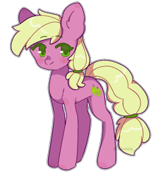 Size: 1014x1134 | Tagged: safe, artist:lnspira, derpibooru import, earth pony, pony, berry green, cute, female, greendorable, mare, simple background, solo, transparent background