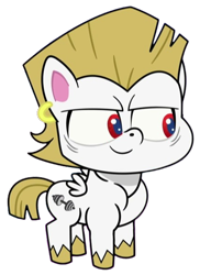 Size: 426x585 | Tagged: safe, artist:luckydog416, derpibooru import, edit, edited screencap, screencap, bulk biceps, g4.5, my little pony: pony life, background removed, male, simple background, solo, transparent background