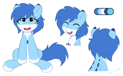 Size: 1146x717 | Tagged: safe, artist:mercurysparkle, derpibooru import, oc, earth pony, pony, adorkable, cheek fluff, chillet, cute, dork, ear fluff, ears, female, fluffy, leg fluff, mare, palworld, ponified, profile picture, rear view, simple background, smiling, solo, species swap, white background