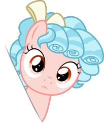 Size: 844x1030 | Tagged: safe, artist:sollace, derpibooru import, cozy glow, .svg available, emote, emotipony, looking at you, peeking, simple background, solo, svg, transparent background, vector