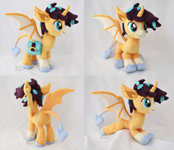 Size: 4188x3608 | Tagged: safe, artist:sophiesplushies, derpibooru import, oc, oc:orange bloom, dracony, dragon, hybrid, irl, male, photo, plushie, solo