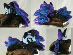 Size: 3951x3000 | Tagged: safe, artist:bastler, derpibooru import, nightmare moon, alicorn, pony, female, helmet, irl, mare, photo, plushie, solo