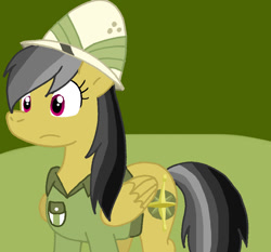 Size: 844x787 | Tagged: safe, artist:cmara, derpibooru import, daring do, pegasus, g4, clothes, female, hat, pith helmet, solo