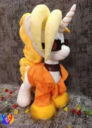 Size: 3116x4322 | Tagged: safe, artist:1stastrastudio, derpibooru import, oc, oc:dyx, pony, clothes, irl, photo, plushie, solo, sunglasses