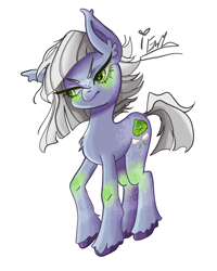 Size: 2400x3000 | Tagged: safe, artist:redlaserartist, derpibooru import, limestone pie, earth pony, pony, g4, angry, blushing, chest fluff, coat markings, cutie mark eyes, female, knee blush, mare, signature, simple background, solo, tail, unshorn fetlocks, white background, wingding eyes