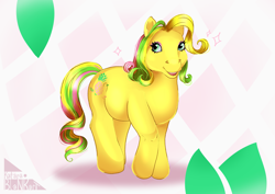 Size: 5787x4092 | Tagged: safe, artist:katarablankart, derpibooru import, pony, g1, solo, tootie tails, tropical ponies