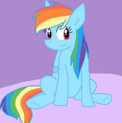 Size: 827x832 | Tagged: safe, artist:cmara, derpibooru import, rainbow dash, pegasus, pony, g4, female, sitting, solo