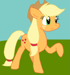 Size: 833x887 | Tagged: safe, artist:cmara, derpibooru import, applejack, earth pony, pony, g4, applejack's hat, clothes, cowboy hat, female, hat, solo