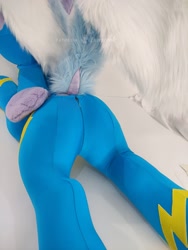 Size: 1877x2500 | Tagged: safe, artist:lanacraft, derpibooru import, cloudchaser, butt, clothes, irl, photo, plot, plushie, uniform, wonderbolts uniform