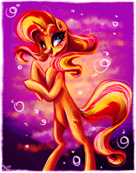 Size: 4167x5300 | Tagged: safe, artist:kamikami1234, derpibooru import, sunset shimmer, pony, unicorn, g4, female, solo