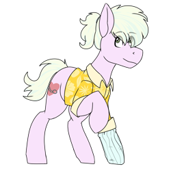 Size: 1837x1837 | Tagged: safe, artist:coatieyay, derpibooru import, oc, oc:loveshy, pony, clothes, hawaiian shirt, shirt, simple background, sock, transparent background