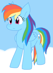 Size: 695x942 | Tagged: safe, artist:cmara, derpibooru import, rainbow dash, pegasus, pony, g4, female, solo