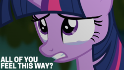 Size: 2000x1125 | Tagged: safe, derpibooru import, edit, edited screencap, editor:quoterific, screencap, twilight sparkle, twilight sparkle (alicorn), alicorn, pony, g4, princess twilight sparkle (episode), crying, female, mare, solo