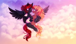 Size: 5900x3400 | Tagged: safe, artist:jsunlight, derpibooru import, oc, oc:julia_sunlight, earth pony, pegasus, pony