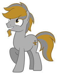 Size: 1536x2016 | Tagged: safe, artist:motownwarrior01, derpibooru import, oc, oc only, oc:anvil, earth pony, pony, base used, cutie mark, earth pony oc, facial hair, happy, simple background, solo, transparent background