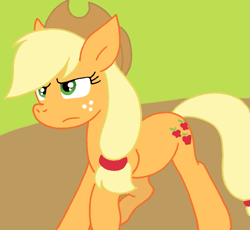 Size: 857x790 | Tagged: safe, artist:cmara, derpibooru import, applejack, earth pony, pony, g4, applejack's hat, clothes, cowboy hat, female, hat, solo