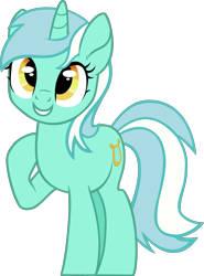 Size: 3047x4107 | Tagged: safe, artist:iamaveryrealperson, derpibooru import, part of a set, lyra heartstrings, pony, unicorn, g4, 2021, base used, female, happy, looking at someone, looking at something, looking up, mare, raised hoof, raised leg, simple background, smiling, solo, teeth, transparent background