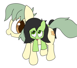 Size: 2488x2212 | Tagged: safe, artist:ultrako, derpibooru import, oc, oc only, oc:anon filly, oc:pea, earth pony, pony, baby, baby pony, female, filly, foal, gift art, lying down, on back, riding, riding a pony, simple background, tongue, tongue out, transparent background