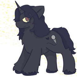 Size: 2000x2000 | Tagged: safe, artist:clandestine, derpibooru import, pony, unicorn, acne, chubby, ears back, frown, gerard way, high res, my chemical romance, ponified, simple background, solo, sparkles, species swap, transparent background, unshorn fetlocks