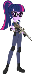 Size: 2960x6749 | Tagged: safe, artist:edy_january, artist:twilirity, derpibooru import, edit, sci-twi, twilight sparkle, human, equestria girls, equestria girls series, g4, armor, assault rifle, body armor, boots, call of duty, call of duty: warzone, captain soap, captain twilight, clothes, denim, equipment, gears, glasses, gun, handgun, jeans, leader, m1911, m4a1, military, pants, pistol, rifle, shirt, shoes, simple background, soap mctavish, soldier, solo, special forces, tactical vest, transparent background, united states, vector, vector edit, vest, weapon