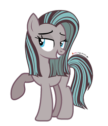 Size: 1200x1400 | Tagged: safe, artist:nyanysa, derpibooru import, idw, marine sandwich, earth pony, pony, g4, female, idw showified, mare, raised hoof, raised leg, simple background, transparent background