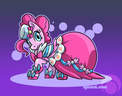 Size: 800x627 | Tagged: safe, artist:alienfirst, derpibooru import, pinkie pie, earth pony, pony, g4, clothes, dress, gala dress, solo