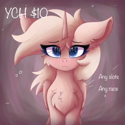 Size: 3500x3500 | Tagged: safe, artist:gaffy, derpibooru import, cheek fluff, chest fluff, commission, ear fluff, ears, ych example, your character here