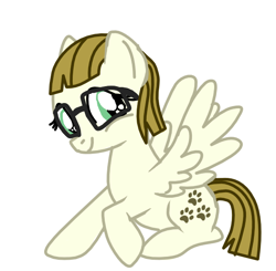 Size: 612x600 | Tagged: safe, artist:princessstar022, derpibooru import, zippoorwhill, pegasus, pony, g4, base used, female, glasses, mare, older, older zippoorwhill, simple background, sitting, solo, white background