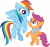 Size: 3187x3000 | Tagged: safe, artist:cloudy glow, derpibooru import, rainbow dash, scootaloo, pegasus, pony, the mysterious mare do well, .ai available, duo, duo female, female, filly, foal, mare, simple background, transparent background, vector