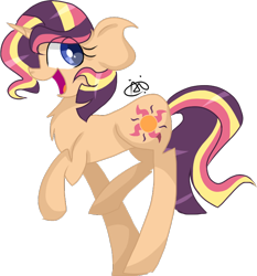 Size: 746x801 | Tagged: safe, artist:gallantserver, derpibooru import, oc, oc only, oc:twilight stardust, pony, unicorn, female, magical lesbian spawn, mare, offspring, parent:sci-twi, parent:sunset shimmer, parents:scitwishimmer, simple background, solo, transparent background