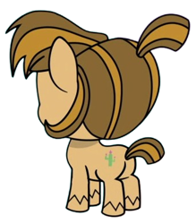 Size: 342x390 | Tagged: safe, artist:luckydog416, derpibooru import, edit, edited screencap, screencap, earth pony, pony, g4.5, my little pony: pony life, desert weave, female, mare, not a vector, saguaro, simple background, solo, transparent background