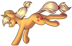 Size: 1024x651 | Tagged: safe, artist:ak4neh, derpibooru import, applejack, earth pony, pony, applebutt, bucking, butt, plot, simple background, solo, transparent background