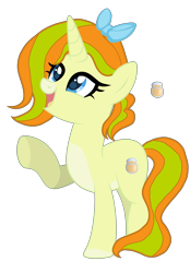 Size: 1954x2807 | Tagged: safe, artist:princess--gracie, derpibooru import, oc, oc only, oc:sugar cinnamon, pony, unicorn, g4, adoptable, base used, female, mare, offspring, parent:apple bud, parent:pumpkin cake, parents:pumpkinbud, raised hoof, raised leg, simple background, solo, transparent background