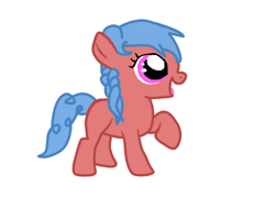 Size: 800x600 | Tagged: safe, artist:princessstar022, derpibooru import, oc, oc only, oc:hot fudge, earth pony, pony, g4, adopted offspring, base used, female, filly, foal, parent:snails, parent:twist, parents:snailstwist, simple background, solo, white background