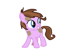 Size: 800x600 | Tagged: safe, artist:princessstar022, derpibooru import, oc, oc only, oc:generous, g4, base used, female, filly, foal, offspring, parent:diamond tiara, parent:pipsqueak, parents:piptiara, simple background, solo, white background