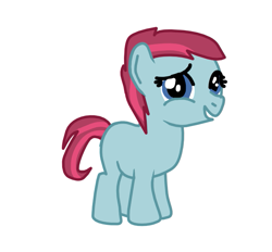 Size: 647x600 | Tagged: safe, artist:princessstar022, derpibooru import, oc, oc only, earth pony, pony, g4, adoptable, base used, female, filly, foal, offspring, parent:babs seed, parent:shady daze, parents:shadyseed, simple background, solo, white background