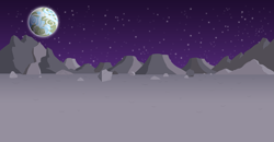 Size: 2835x1474 | Tagged: safe, artist:culu-bluebeaver, derpibooru import, background, digital, digital art, moon, no pony, planet, scenery, stars, vector, vector trace