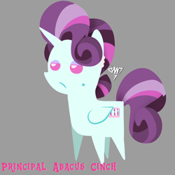 Size: 1280x1280 | Tagged: safe, artist:jjwantan7, derpibooru import, principal abacus cinch, alicorn, pony, g4, cinchabetes, cute, equestria girls ponified, female, mare, pointy ponies, ponified, simple background, solo, species swap