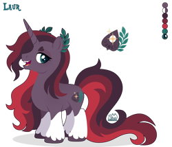 Size: 1920x1646 | Tagged: safe, artist:kabuvee, derpibooru import, oc, oc only, oc:laur, pony, unicorn, coat markings, cute, cute little fangs, fangs, heart eyebrows, laurel wreath, lidded eyes, long mane, long mane male, long tail, male, open mouth, open smile, shaped eyebrows, simple background, smiling, socks (coat marking), solo, stallion, standing, tail, teal eyes, transparent background, unshorn fetlocks