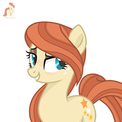 Size: 3500x3500 | Tagged: safe, artist:r4hucksake, derpibooru import, oc, oc only, oc:frazzle, earth pony, pony, blushing, female, freckles, high res, mare, simple background, solo, transparent background