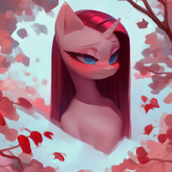 Size: 3000x3000 | Tagged: safe, ai content, derpibooru import, generator:pony diffusion v6 xl, generator:stable diffusion, machine learning generated, pinkie pie, earth pony, pony, semi-anthro, bust, cute, female, mare, pinkamena diane pie, portrait, prompter:sundear, solo