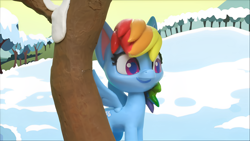 Size: 1920x1080 | Tagged: safe, derpibooru import, edit, edited screencap, screencap, rainbow dash, pegasus, pony, g4, g4.5, my little pony: stop motion short, cute, smiling